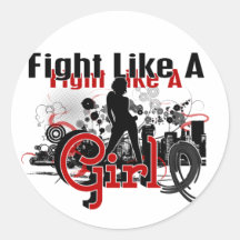 Fight Like A Girl Melanoma 30.8 Sticker