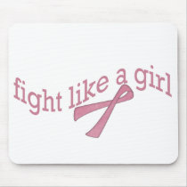 Fight like a girl mouse pads