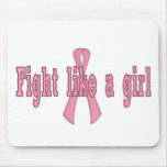 Fight like a girl mouse pads