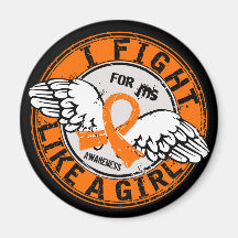 Fight Like A Girl MS 16.5 Fridge Magnet
