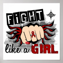 Fight Like A Girl Multiple Myeloma 27.8 Posters