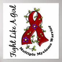 Fight Like A Girl Multiple Myeloma 29.4 Posters