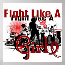 Fight Like A Girl Multiple Myeloma 30.8 Print