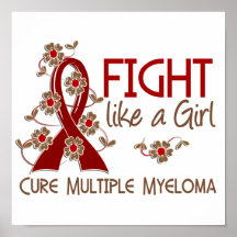 Fight Like A Girl Multiple Myeloma 38.82 Posters