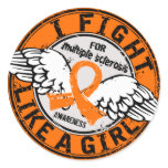 Fight Like A Girl Multiple Sclerosis 16.5 Stickers