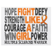 Fight Like A Girl Multiple Sclerosis 23.4 Personalized Flyer