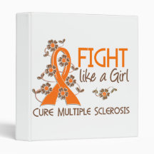 Fight Like A Girl Multiple Sclerosis MS 38.82 Vinyl Binder