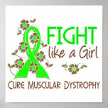 Fight Like A Girl Muscular Dystrophy 38.82 Posters