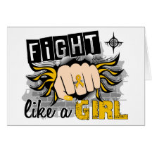 Fight Like A Girl Neuroblastoma 27.8 Greeting Card