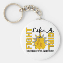 Fight Like A Girl Neuroblastoma 8.3 Keychains