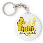 Fight Like a Girl - Neuroblastoma keychains