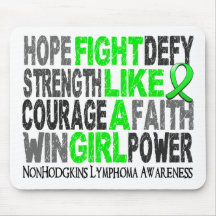 Fight Like A Girl Non-Hodgkin's Lymphoma 23.3 Mouse Pads