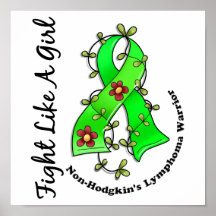 Fight Like A Girl Non-Hodgkin's Lymphoma 29.4 Posters