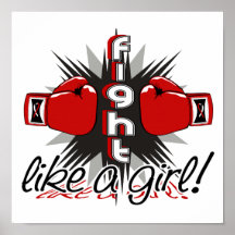 Fight Like A Girl Oral Cancer 32.8 Posters