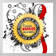 Fight Like a Girl Oral Cancer 39 Posters