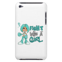 Fight Like a Girl Ovarian Cancer 42.8.png Barely There iPod Cases