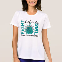 Fight Like A Girl Ovarian Cancer 8.3 T-shirt