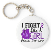 Fight Like A Girl Pancreatic Cancer 15.2 Keychain