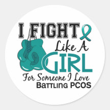 Fight Like A Girl PCOS 15.6 Sticker