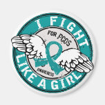 Fight Like A Girl PCOS 16.5 Fridge Magnet