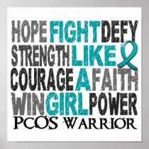 Fight Like A Girl PCOS 23.4 Posters