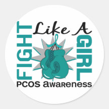Fight Like A Girl PCOS 8.3 Sticker