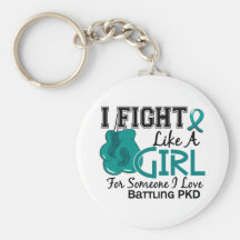 Fight Like A Girl PKD 15.6 Keychain