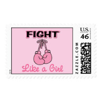 Fight like a Girl Postage Stamps