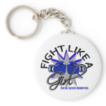 Fight Like A Girl Rectal Cancer 12.1 keychains