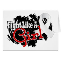 Fight Like A Girl Retinoblastoma 17.8 Card