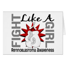 Fight Like A Girl Retinoblastoma 8.3 Greeting Card