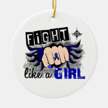 Fight Like A Girl Rheumatoid Arthritis 27.8 Christmas Tree Ornaments