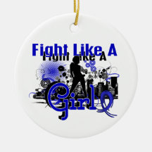 Fight Like A Girl Rheumatoid Arthritis 30.8 Christmas Ornament