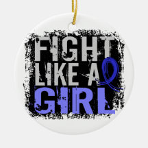 Fight Like a Girl Rheumatoid Arthritis 31.8 Christmas Ornament