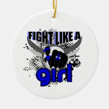 Fight Like A Girl Rheumatoid Arthritis 33.8 Christmas Ornament