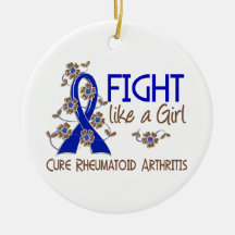 Fight Like A Girl Rheumatoid Arthritis 38.82 Christmas Ornaments