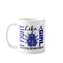 Fight Like A Girl Rheumatoid Arthritis 8.2 Coffee Mugs