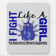 Fight Like A Girl Rheumatoid Arthritis 8.5 Mouse Pads
