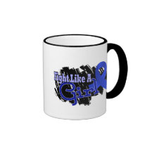 Fight Like A Girl Rheumatoid Arthritis RA 17.8 Coffee Mugs