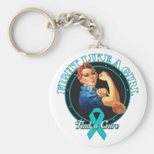 Fight Like a Girl Rosie Riveter - PKD Key Chain