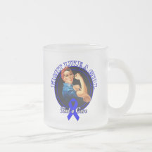 Fight Like a Girl Rosie Riveter - Rectal Cancer Coffee Mug