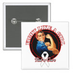 Fight Like a Girl Rosie Riveter - Retinoblastoma buttons