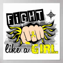 Fight Like A Girl Sarcoma 27.8 Print