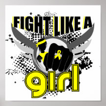 Fight Like A Girl Sarcoma 33.8 Poster