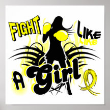 Fight Like A Girl Sarcoma 35.8 Print