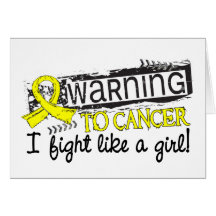 Fight Like A Girl Sarcoma Warning Cards