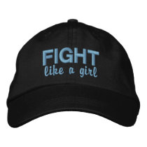 Fight Like A Girl Scleroderma Embroidered Baseball Cap