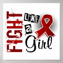 Fight Like A Girl Sickle Cell Disease 36.8 Print