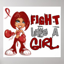 Fight Like a Girl Sickle Cell Disease 42.8.png Posters