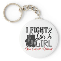 Fight Like A Girl Skin Cancer 15.2 Key Chain